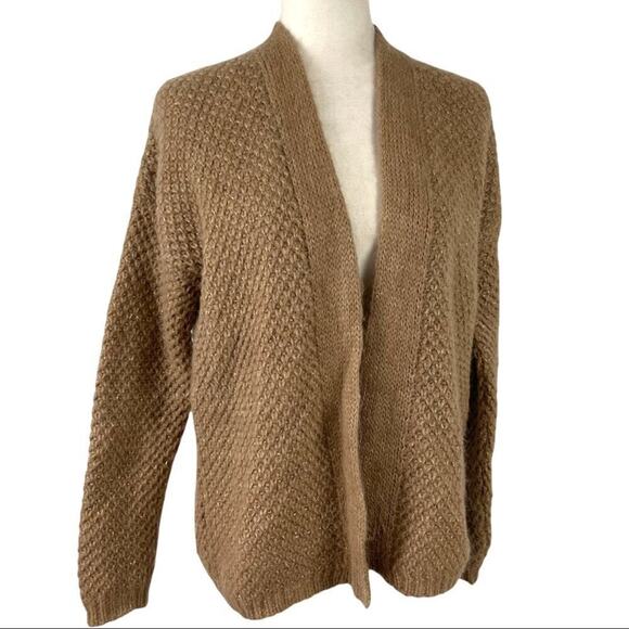 Anthropologie Lineamaglia Open Front Mohair Wool Blend Cardigan Sweater Italy S - Picture 15 of 16